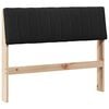 vidaXL B&oacute;lstru&eth; r&uacute;mgafl Svartur 100 cm Solid furuhikk