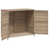 vidaXL Geymslusk&aacute;pur fyrir Gar&eth; Drappa&eth;ur 83x45x76 cm P&oacute;l&yacute;rattan