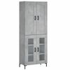 vidaXL H&aacute;r Sk&aacute;pur Steypugr&aacute;r 69,5x34x180 cm Samsettur Vi&eth;ur