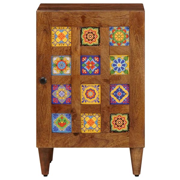 vidaXL Ba&eth;herbergissk&aacute;pur me&eth; geymslu Valhnota 38 x 33 x 58 cm