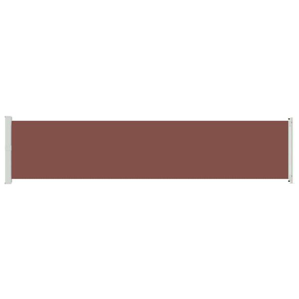 vidaXL &Uacute;tdraganlegur Skj&oacute;lveggur 140x600 cm Br&uacute;nn