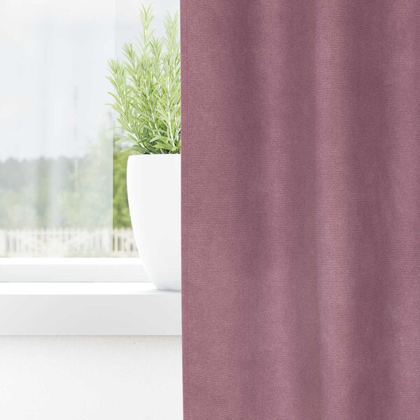 vidaXL Myrkratj&ouml;ld 2 pcs D&ouml;kk bleik 140 x 245 cm Flauel