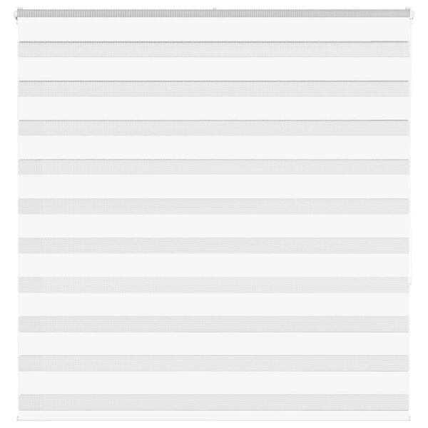 vidaXL Zebra Gard&iacute;na Hv&iacute;tt 150x150cm Efni Breidd 145,9 cm P&oacute;l&yacute;ester