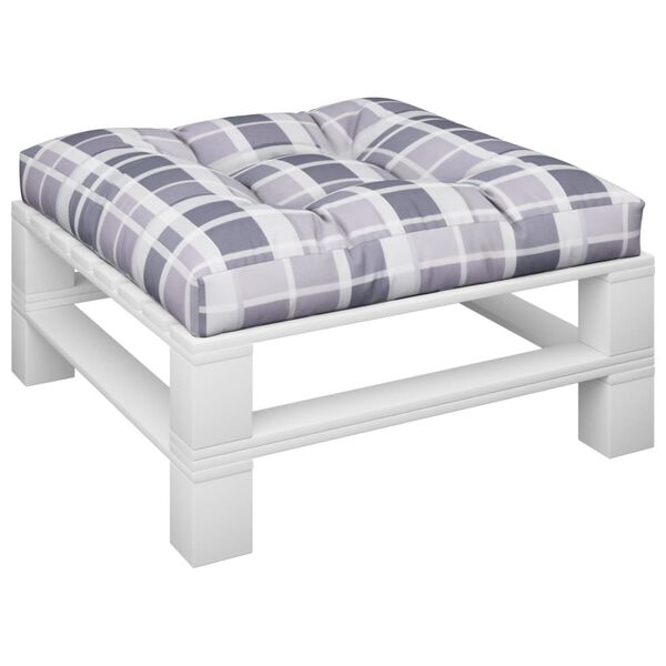 vidaXL P&uacute;&eth;i fyrir Pallettus&oacute;fa Gr&aacute;k&ouml;fl&oacute;ttur 70x70x12 cm Tau&aacute;kl&aelig;&eth;i