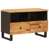 vidaXL Sj&oacute;nvarpssk&aacute;pur me&eth; geymslu Br&uacute;nn 70 x 33 x 46 cm Hart mang&oacute;tr&eacute;