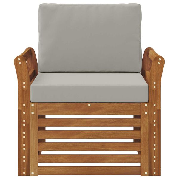 vidaXL &Uacute;ti s&oacute;fasett me&eth; p&uacute;&eth;i N&aacute;tt&uacute;rulegur 75,5 x 63 x 73 cm