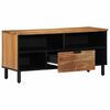 vidaXL TV einingar Hrein akas&iacute;utr&eacute; 100 x 33,5 x 46 cm Samsettur vi&eth;ur