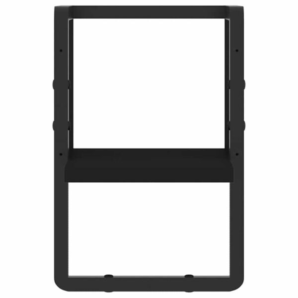 vidaXL Vegghilla me&eth; St&ouml;ng Sv&ouml;rt 20x25x30 cm