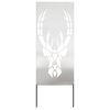 vidaXL Gar&eth;s b&uacute;na&eth; skj&aacute;r Silfur 50 x 140 cm stainless steel