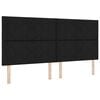 vidaXL LED h&ouml;fu&eth; Svart 200 cm d&uacute;kur