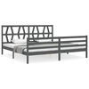 vidaXL R&uacute;mgrind &aacute;n D&yacute;nu Gr&aacute;tt 200x200 cm Gegnheil Vi&eth;ur