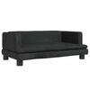 vidaXL Hundar&uacute;m Svart 80x45x30 cm Flauel