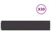 vidaXL t&uacute;nkantar 30 stk Svartur 20x103 cm Kaldvalsa&eth; st&aacute;l
