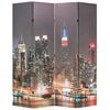 vidaXL Samanleggjanlegt Skilr&uacute;m 160x170 cm New York by Night