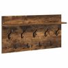 vidaXL Vegghengt fatahengi Rau&eth;-eik 80 x 40 x 12 cm Samsettur vi&eth;ur