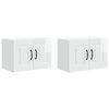 vidaXL Eldh&uacute;s sk&aacute;pur Kalmar 2 pcs H&aacute;gloss hv&iacute;tur 60 x 31 x 40 cm