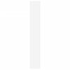 vidaXL B&oacute;kahilla Skilr&uacute;m Hv&iacute;t 67x25x161,5 cm Samsettur Vi&eth;ur