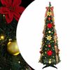 vidaXL Gervi j&oacute;latr&eacute; me&eth; 100 LED me&eth; standi Gr&aelig;nn 155 cm PVC