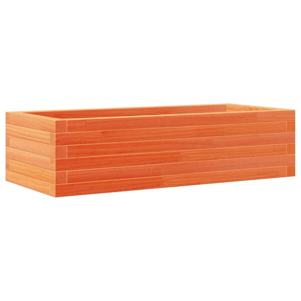 vidaXL Gr&oacute;&eth;urker &iacute; Gar&eth;inn Vaxbr&uacute;nn 90x40x23 cm Gegnheil Fura