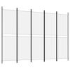 vidaXL 5 &THORN;ilja Skilr&uacute;m Br&uacute;nt 250x180 cm Tauefni