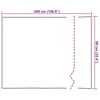 vidaXL Sj&aacute;lfl&iacute;mandi H&uacute;sgagnafilma N&aacute;tt&uacute;ruleg 500x90 cm PVC