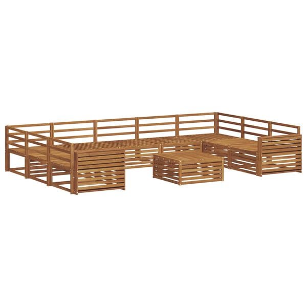 vidaXL S&oacute;fasett 10 pcs N&aacute;tt&uacute;rulegur Hrein akas&iacute;utr&eacute;