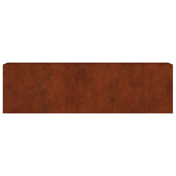 vidaXL Upph&aelig;kka&eth; Gar&eth;ker 280x40x80 cm Corten St&aacute;l