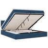 vidaXL Ottoman r&uacute;m me&eth; d&yacute;nu Bl&aacute;u 200x200 cm Efni