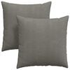 vidaXL S&oacute;fap&uacute;&eth;ar 2 pcs Lj&oacute;sgr&aacute;r 80 x 80 cm Korduroy efni
