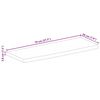 vidaXL Borðplata með Náttúrulegum Brúnum 70x20x3,8 cm Mangóviður