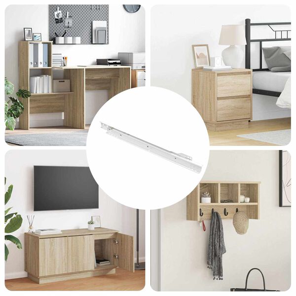 vidaXL Sk&uacute;ffuhlaup 63 pcs Hv&iacute;tt St&aacute;l