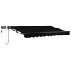 vidaXL Handvirk mark&iacute;sust&ouml;ng me&eth; LED Svartur og Anthracite 3,5 x 2,5 m