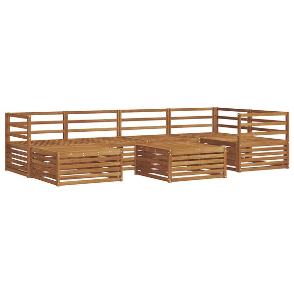 vidaXL &Uacute;ti s&oacute;fasett 7 pcs N&aacute;tt&uacute;rulegur