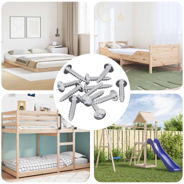 vidaXL Sj&aacute;lfvirkur Nagli 12 pcs Sinkh&uacute;&eth;a&eth; 4 x 20 mm St&aacute;l