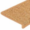 vidaXL Stigamottur Sj&aacute;lfl&iacute;mandi Sisal-Look 30 stk 65x21x4 cm S&iacute;sal