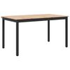 vidaXL Bor&eth;stofubor&eth; N&aacute;tt&uacute;rulegur 150 x 90 x 75 cm Solid furuhikk