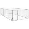 vidaXL &uacute;tihundah&uacute;s me&eth; hur&eth; 2x4x1 m galvaniseru&eth;u st&aacute;li