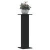 vidaXL Pl&ouml;ntustandar 2 stk Sv&ouml;rt 30x30x95 cm Samsettur Vi&eth;ur