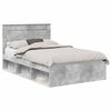 vidaXL Ramsv&iacute;k me&eth; h&ouml;fu&eth;gafl B&eacute;ton 120 x 200 cm Solid furuhikk