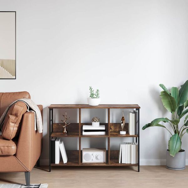 vidaXL Hilla Rau&eth;-eik 102 x 32 x 72,5 cm Samsettur vi&eth;ur