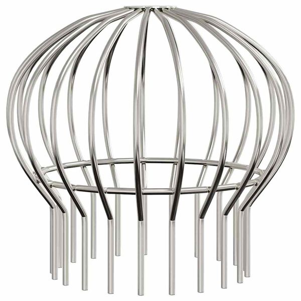 vidaXL &THORN;akrennu laufv&ouml;rn 8 pcs Silfur 160 mm Ry&eth;fr&iacute;tt St&aacute;l