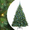 vidaXL Gervi j&oacute;latr&eacute; me&eth; 300 LED me&eth; standi Gr&aelig;nn 180 cm PE og PVC