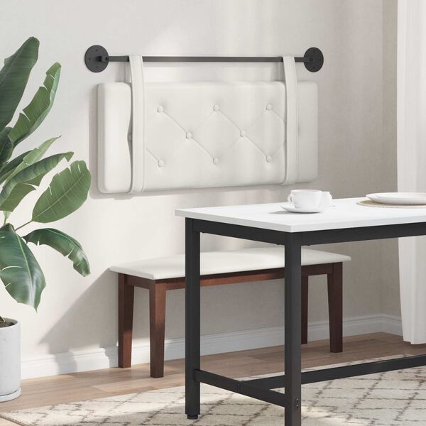 vidaXL Hengisk&aacute;li Vegghengt Hv&iacute;t 110 x 55 x 5 cm Gervile&eth;ur