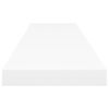 323821 vidaXL Floating Wall Shelves 2 pcs White 120x23,5x3,8 cm MDF