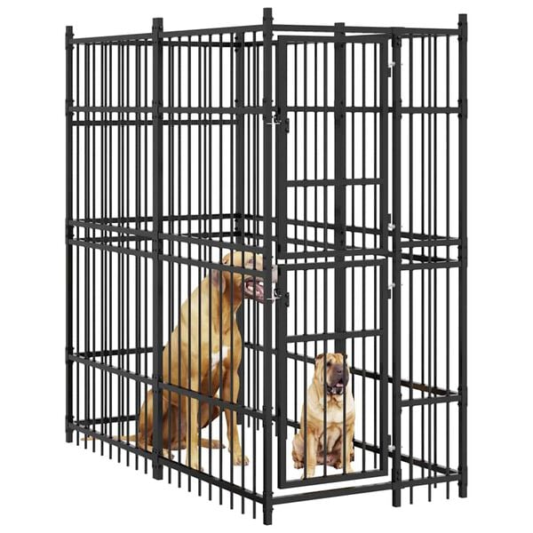 vidaXL &uacute;ti hundar&aelig;ktunarst&aacute;l 1,84 m&sup2;