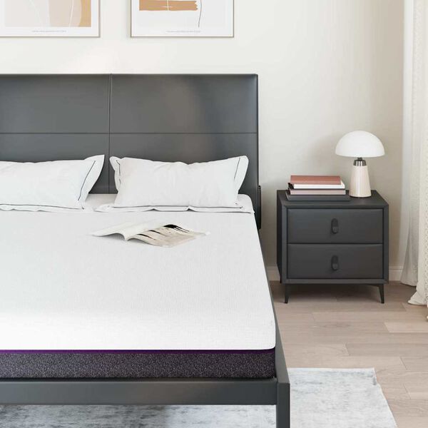 vidaXL D&yacute;na Hv&iacute;tur og gr&aacute; 140 x 190 cm Jakard efni