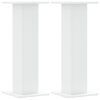 vidaXL Pl&ouml;ntustandar 2 stk Hv&iacute;tir 30x30x80 cm Samsettur Vi&eth;ur