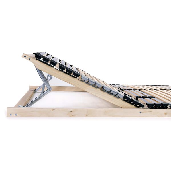 vidaXL Rúmbotnar með 42 Þverspýtum 2 stk. 7 Svæði 90x200 cm