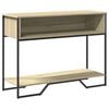 vidaXL Veggbor&eth; Sonoma Eik 100x35x74,5 cm Samsettur Vi&eth;ur