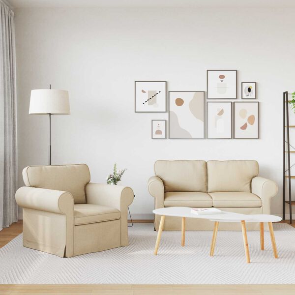 vidaXL S&oacute;fi 2 pcs Rj&oacute;malitur 155 x 82 x 80 cm d&uacute;kur